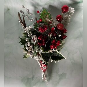 Ashland Christmas Ornament Berry Pick – Holiday Faux Floral Décor NWT